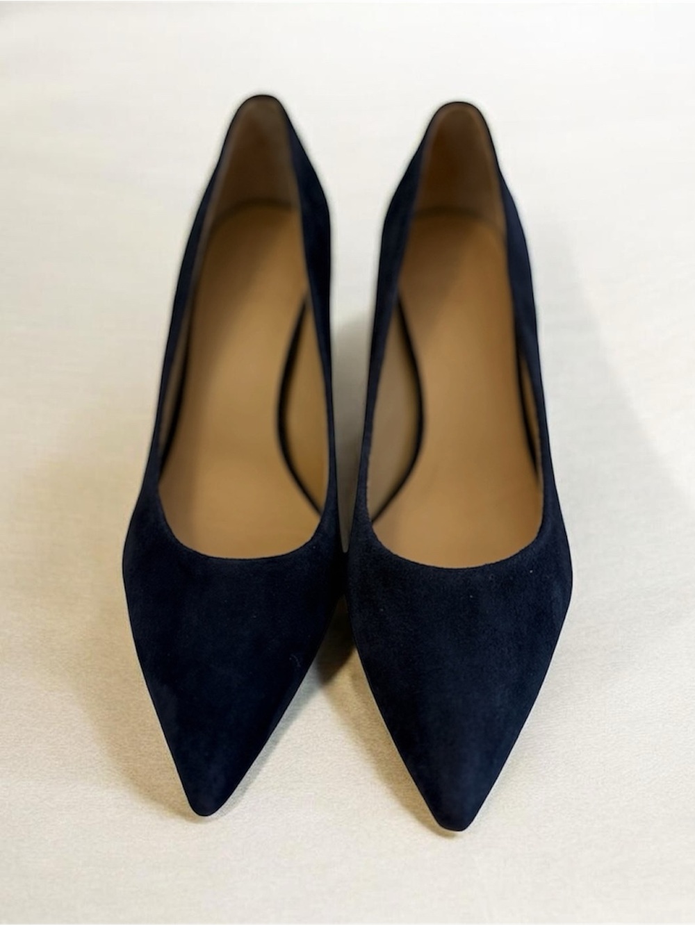 Lauren Ralph Lauren Navy Suede Block Heel Pumps Size 9B